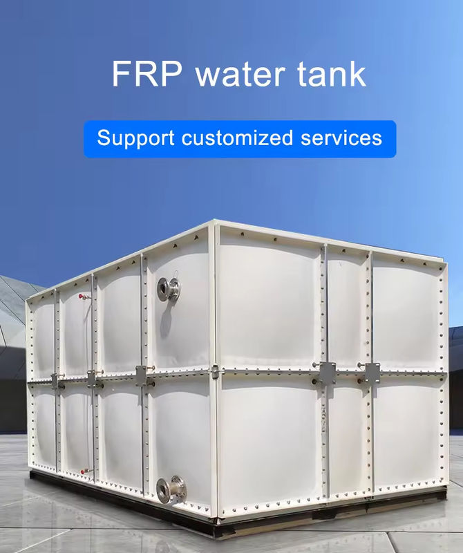Sectional Frp Modular Tank Grp Smc Water Tank Fiberglass 10000 Liter Water Reservoir Storage Tank For Rainwater