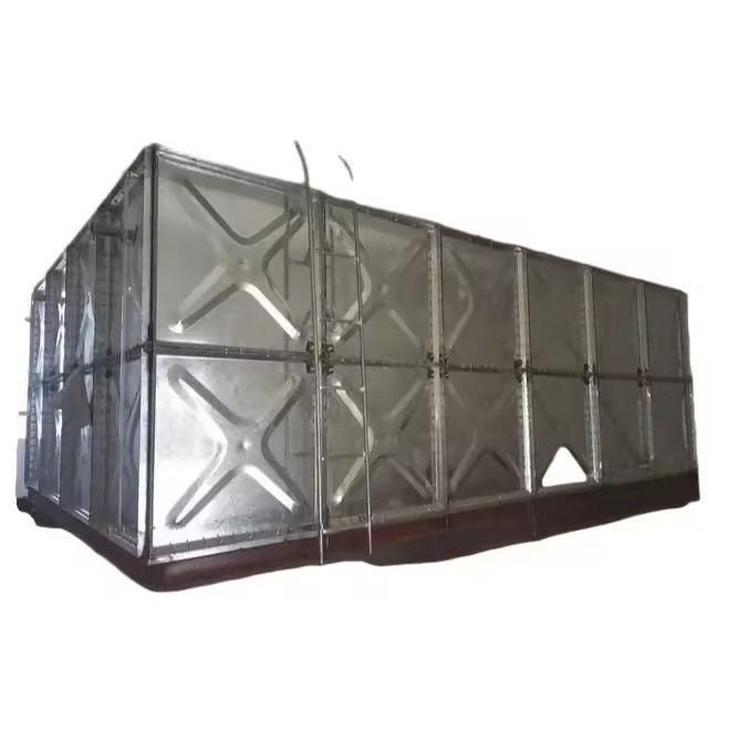 Hot Dipped Galvanized Steel Structure Water Tank Price Modular Sectional Elevated Steel Tower Water Reservoir