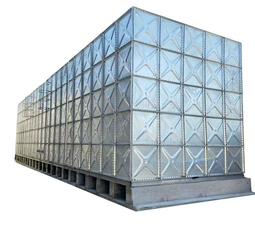 Hot Dipped Galvanized Steel Structure Water Tank Price Modular Sectional Elevated Steel Tower Water Reservoir