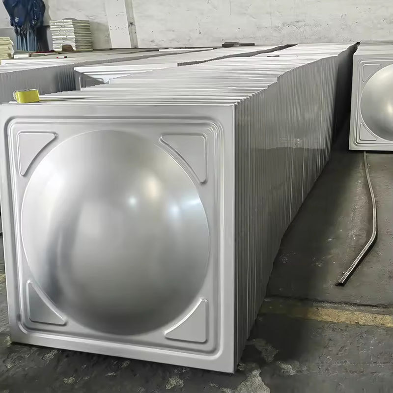 Bolted Food Grade 304/316 Stainless Steel Sectional Water Tank Welded / Bolted Drinking Water Storage Tank