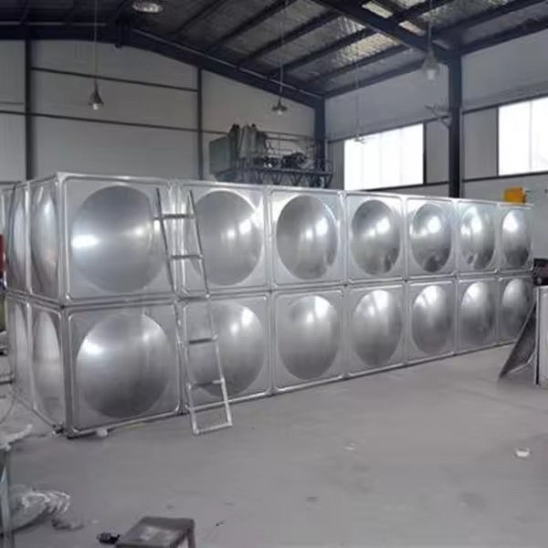 Enamelled Drinking Water Storage Steel Sectional Water Tank Horizontal Rectangular SS 304 Modular
