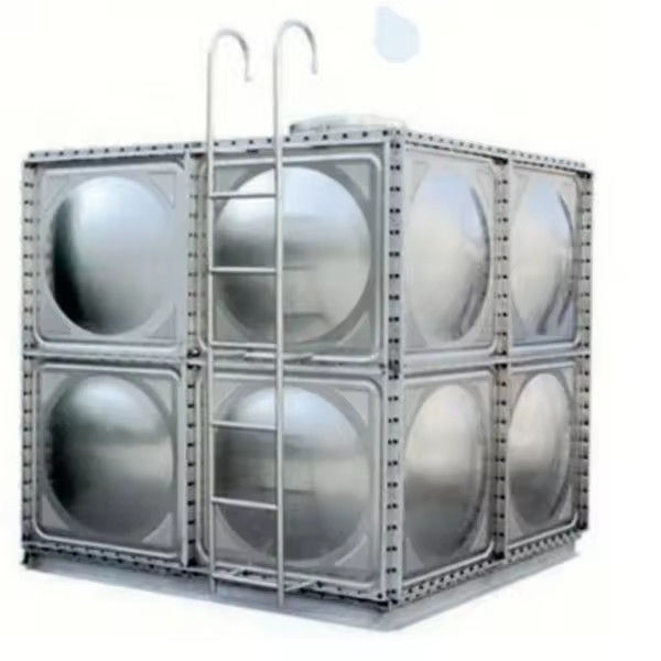 Enamelled Drinking Water Storage Steel Sectional Water Tank Horizontal Rectangular SS 304 Modular
