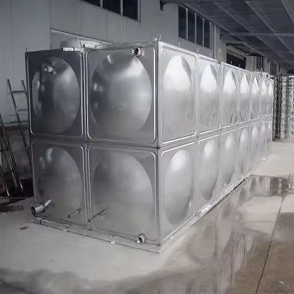 Enamelled Drinking Water Storage Steel Sectional Water Tank Horizontal Rectangular SS 304 Modular
