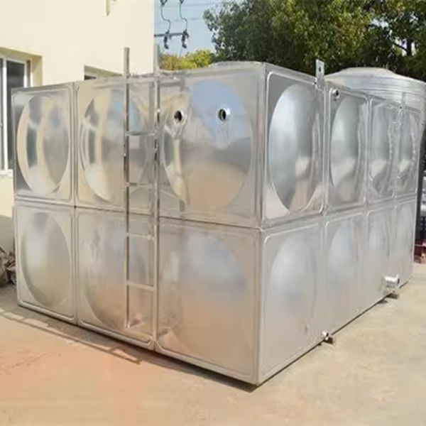 Enamelled Drinking Water Storage Steel Sectional Water Tank Horizontal Rectangular SS 304 Modular