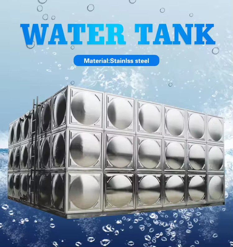 50000 Litre Sectional Stainless Steel Potable Water Storage Tank Price Food Grade Rectangular Water Tank
