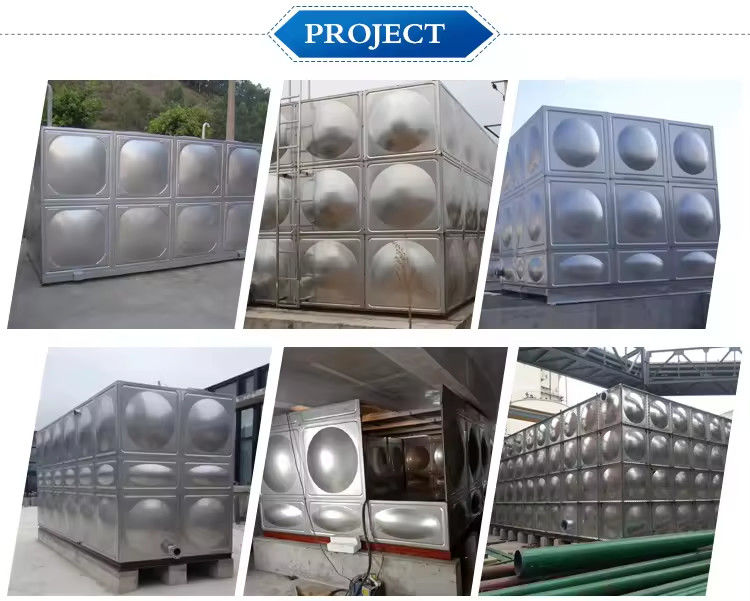 15m3 Stainless Steel Sectional Water Tank15000l Square Panel Storage Water Tank 3x2.5x2m SS304