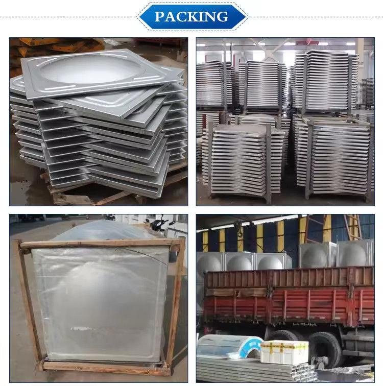 15m3 Stainless Steel Sectional Water Tank15000l Square Panel Storage Water Tank 3x2.5x2m SS304