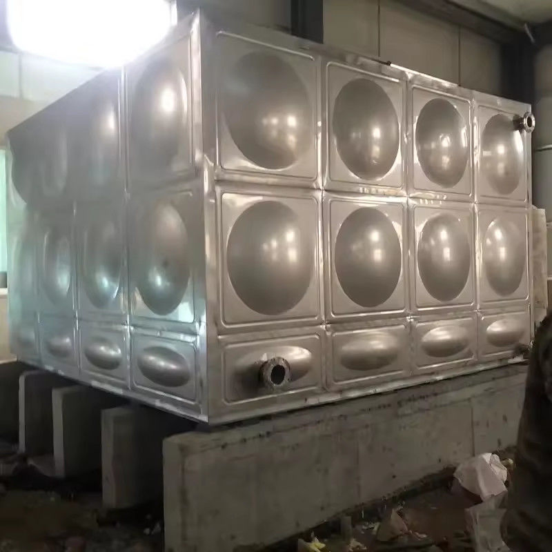 Food grade Stainless Steel Water Storage Tank Hot Pressed Panel metal Drinking welded ss 304 sectional