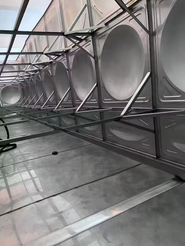 Food grade Stainless Steel Water Storage Tank Hot Pressed Panel metal Drinking welded ss 304 sectional