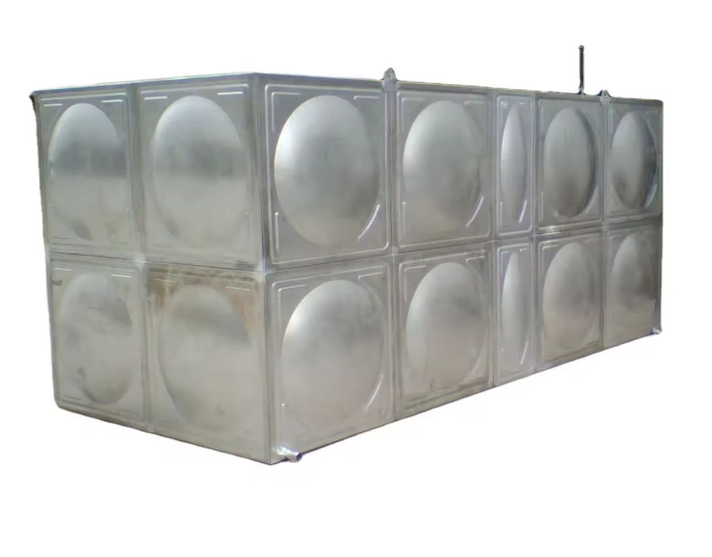 Sectional Ss Water Tank / Stainless Steel Welded Water Storage Tank For Hotels Garment Shops