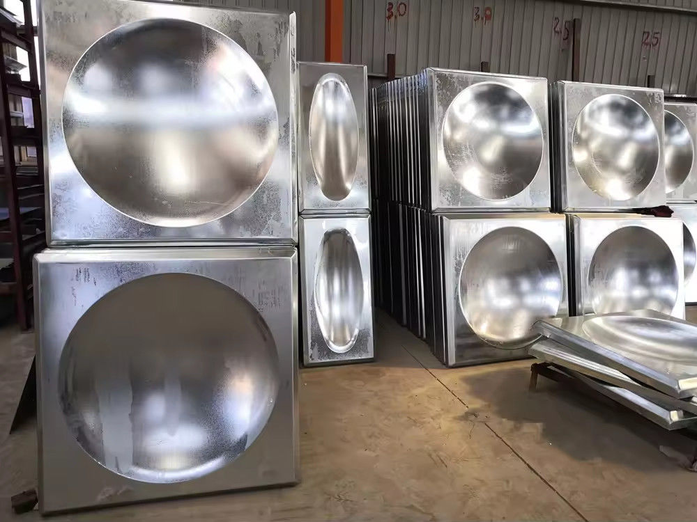 Sectional Ss Water Tank / Stainless Steel Welded Water Storage Tank For Hotels Garment Shops