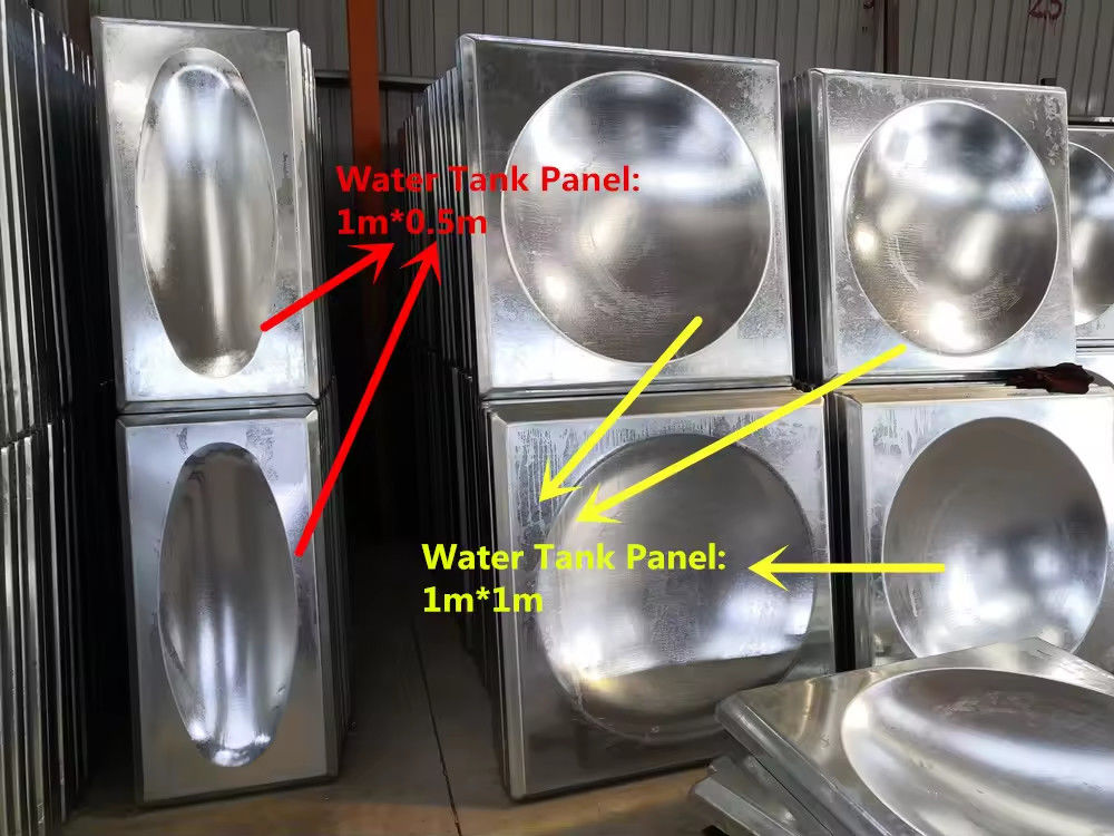 Sectional Ss Water Tank / Stainless Steel Welded Water Storage Tank For Hotels Garment Shops