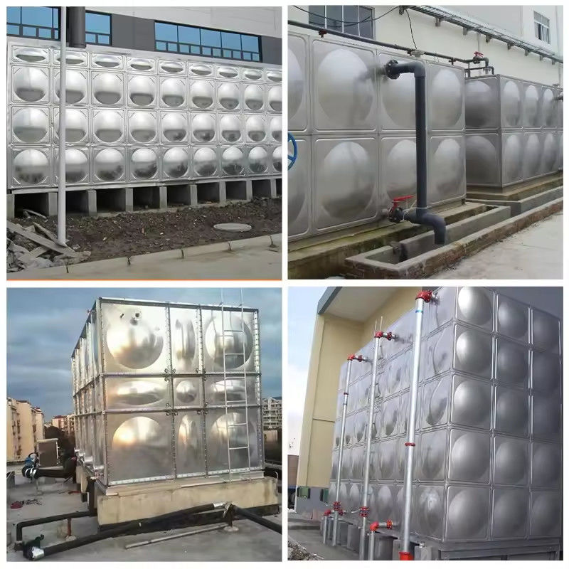 Industrial Ss304 Stainless Steel Metal Water Storage Tanks 10000 Litres For Truck Storage Tank 20000 Liter For Farms