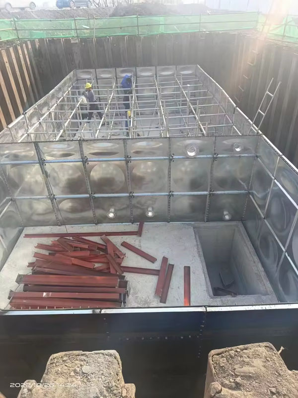 Factory GSC BDF Underground Rainwater Collection Tanks Pressed Steel Sectional Modular Containers Panel