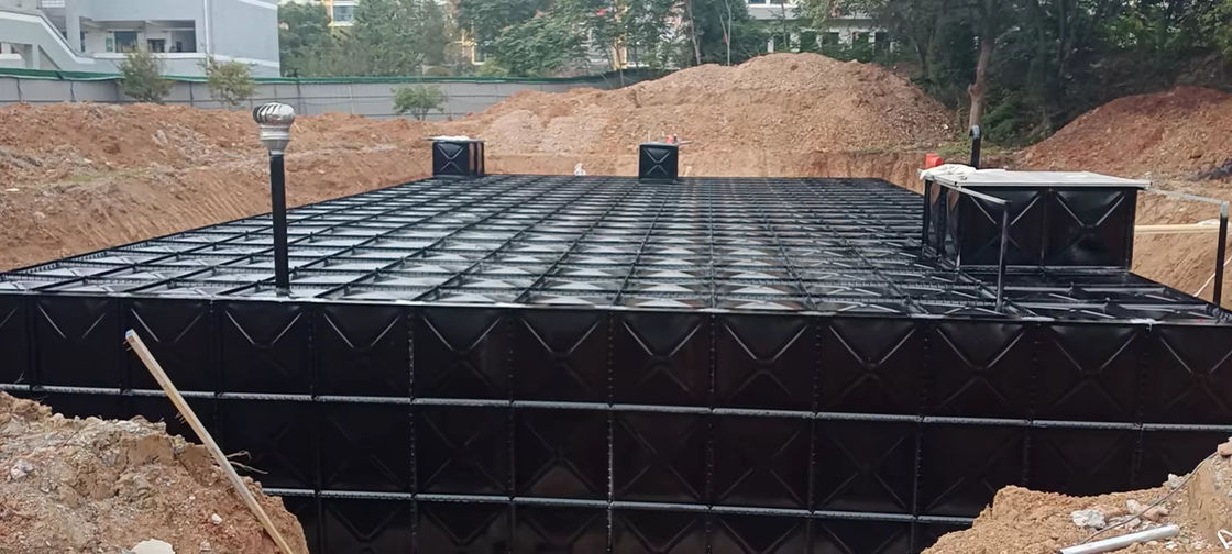 Factory GSC BDF Underground Rainwater Collection Tanks Pressed Steel Sectional Modular Containers Panel