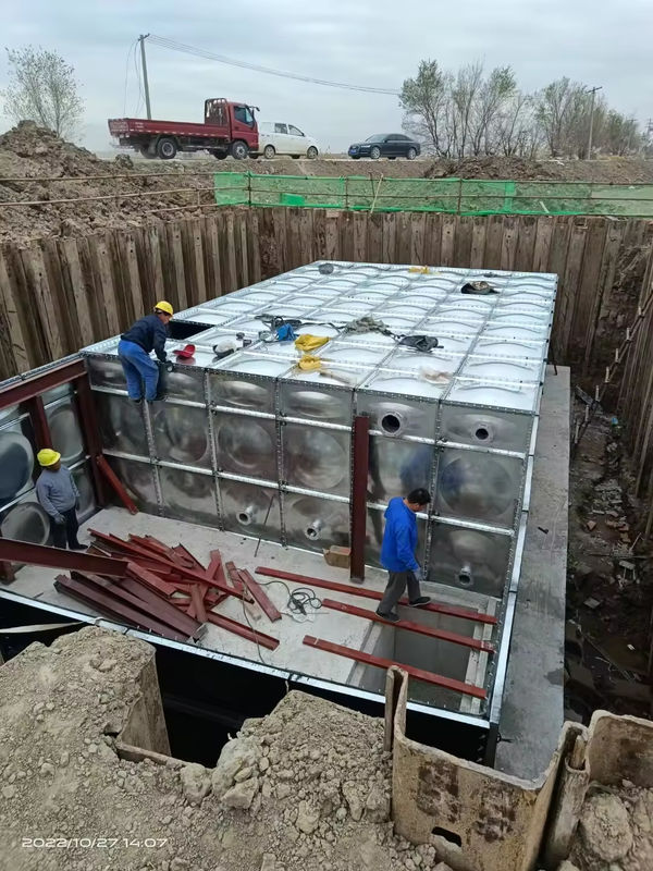Factory GSC BDF Underground Rainwater Collection Tanks Pressed Steel Sectional Modular Containers Panel