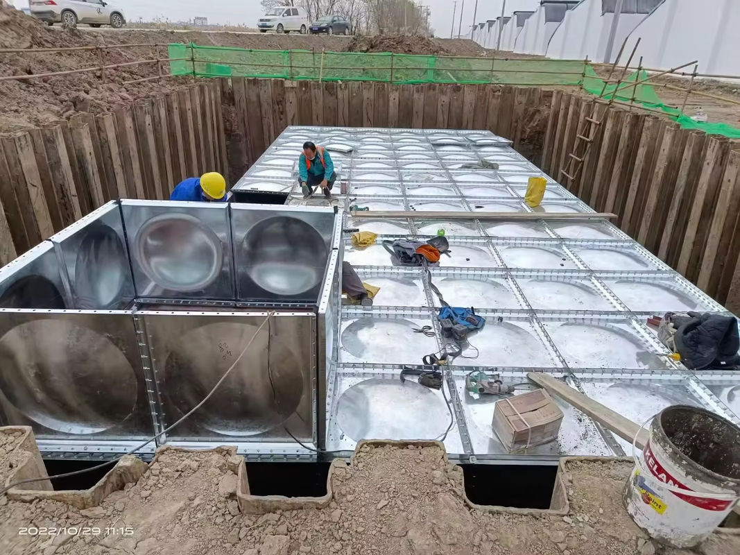 Factory GSC BDF Underground Rainwater Collection Tanks Pressed Steel Sectional Modular Containers Panel
