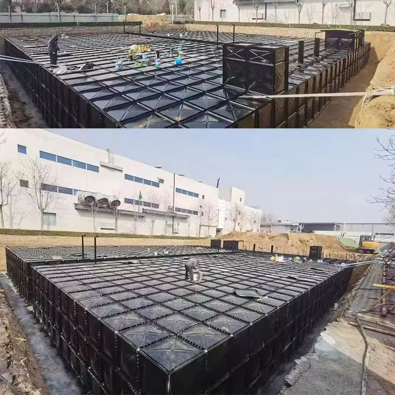 GSC BDF Underground Rain Water Tank Modular Pressed Steel Sectional Water Tank For Kuwait
