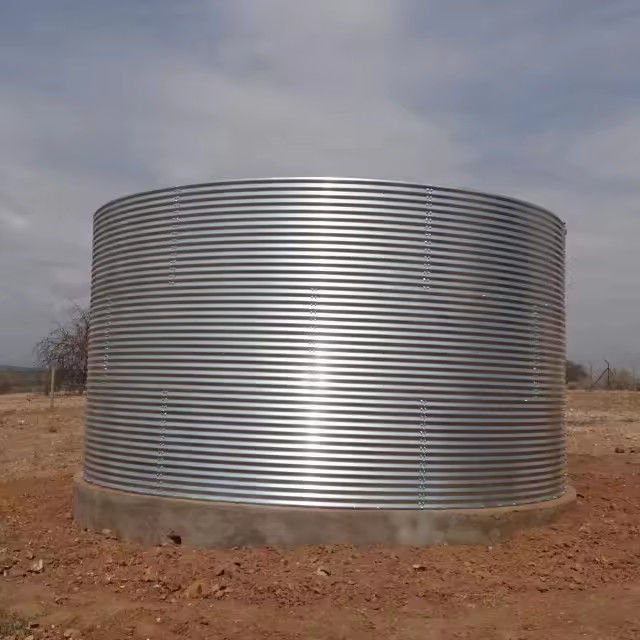 Corrugated Metal Water Storage Tanks Rainwater Reservoir Irrigation Fire Cylindrical Round Galv Rainwater Tanks