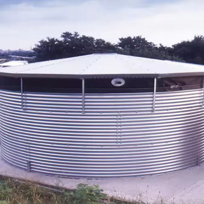Corrugated Metal Water Storage Tanks Rainwater Reservoir Irrigation Fire Cylindrical Round Galv Rainwater Tanks