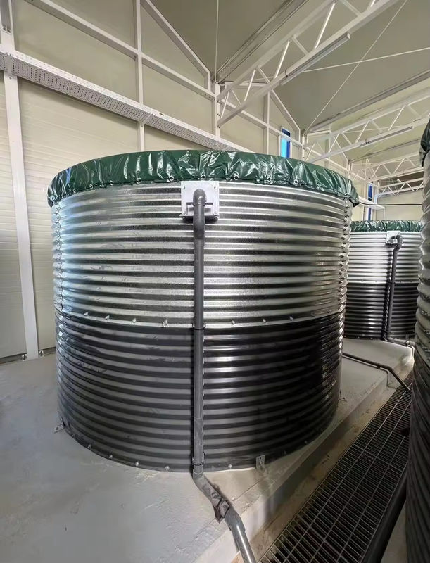 Corrugated Metal Water Storage Tanks Rainwater Reservoir Irrigation Fire Cylindrical Round Galv Rainwater Tanks