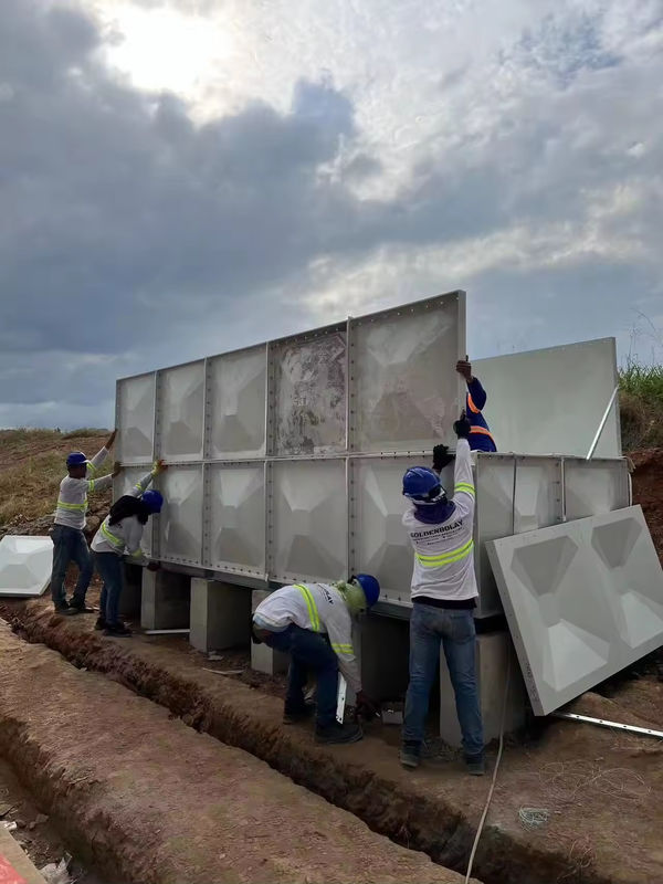 Storage Grp Sectional Water Tank For Drinking Water Food Grade Caldera Tanque De Alimentacion Fiberglass FRP Tank