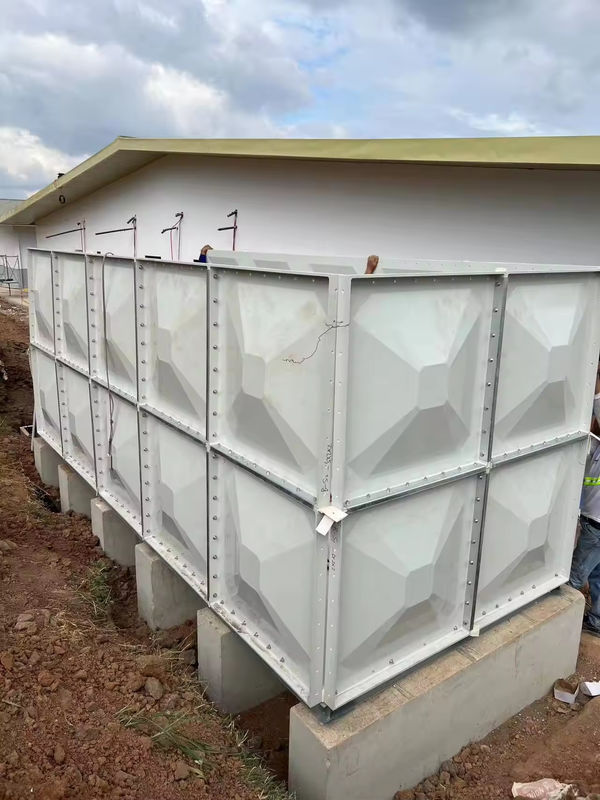 FRP SMC GRP Sectional Water Tanks for Drinking Fire Rain Irrigation GRP Panel Water Tank